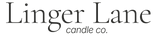 Logo of Linger Lane candle co. on a white background